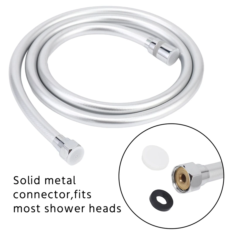 PVC High Pressure Thickening Anti-Winding Smooth Shower Hose For Bath Handheld Shower Head Flexible Shower Hose