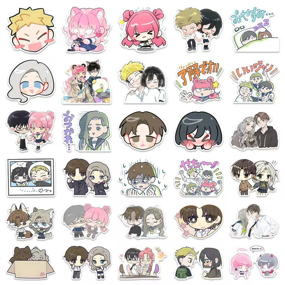 20/40/80pcs Kawaii Miyu Suzuki Azuma Stickers Yuusuke Tani Taira Anime Sticker Laptop Phone You And I Are Polar Opposites Decal - view 6