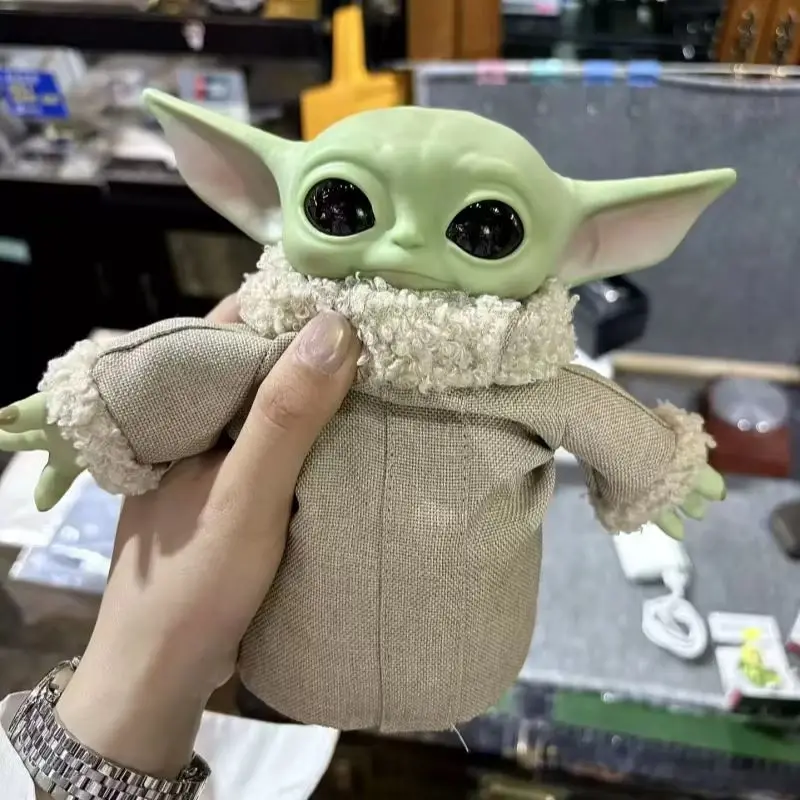 New 17cm 28cm Star Wars Yoda Baby Grogu Action Figure Cute Plush Model In Stock Birthday Boys Gift Mandalorian Collectible Doll view 2