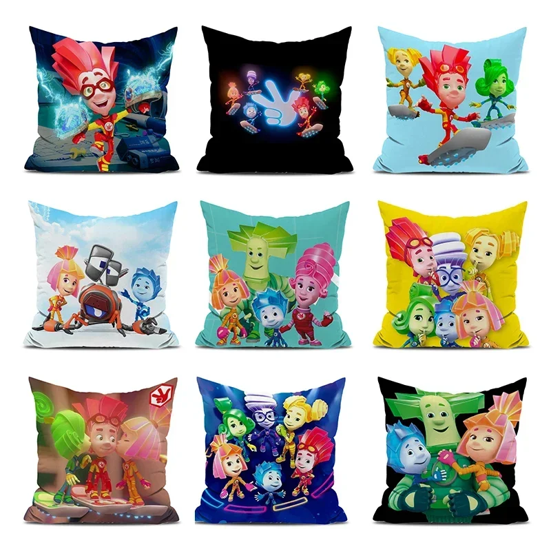 the Fixies Anime Pillow Covers for Bed Body Pillows Decor Home Decorative Pillowcase 40x40 Pillowcases 50x50 Cushion Cover 45*45