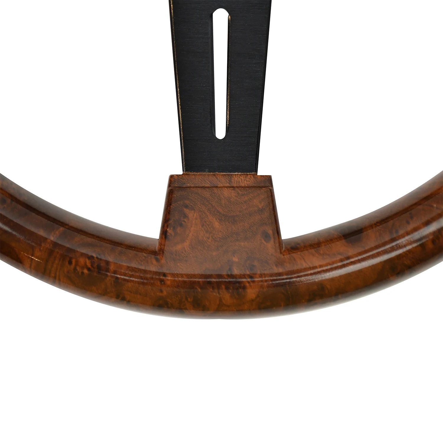 Universal Model Retro ABS Imitation Wood Steering Wheel Flat Bracket 14inch Peach Wood Steering Wheel for Retro  Classic Cars