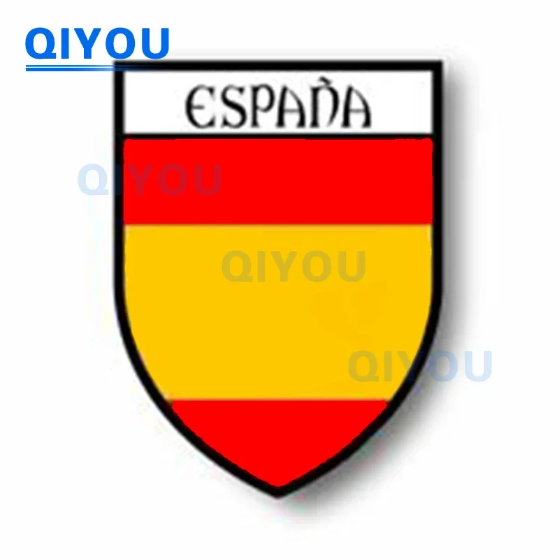 Bull with Spain Flag Car Sticker Coat of Arms City Flag Spanish Stickers Suitable for Helmet Motorcycle Laptops PVC Decal