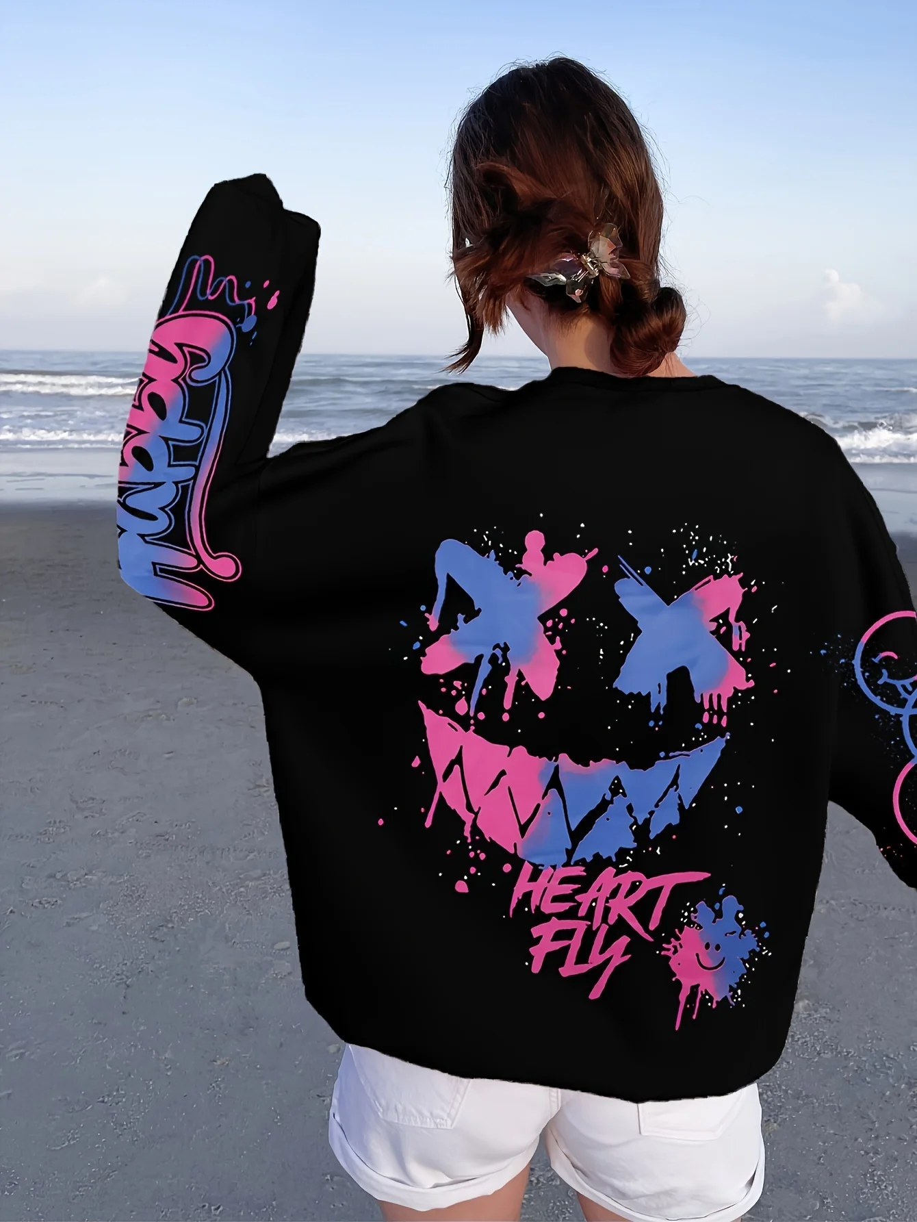 

2025 Y2K New Trendy Fashion Printed Hooded Sweater Trendy Brand Men's Hip-hop American Outdoor Jersey