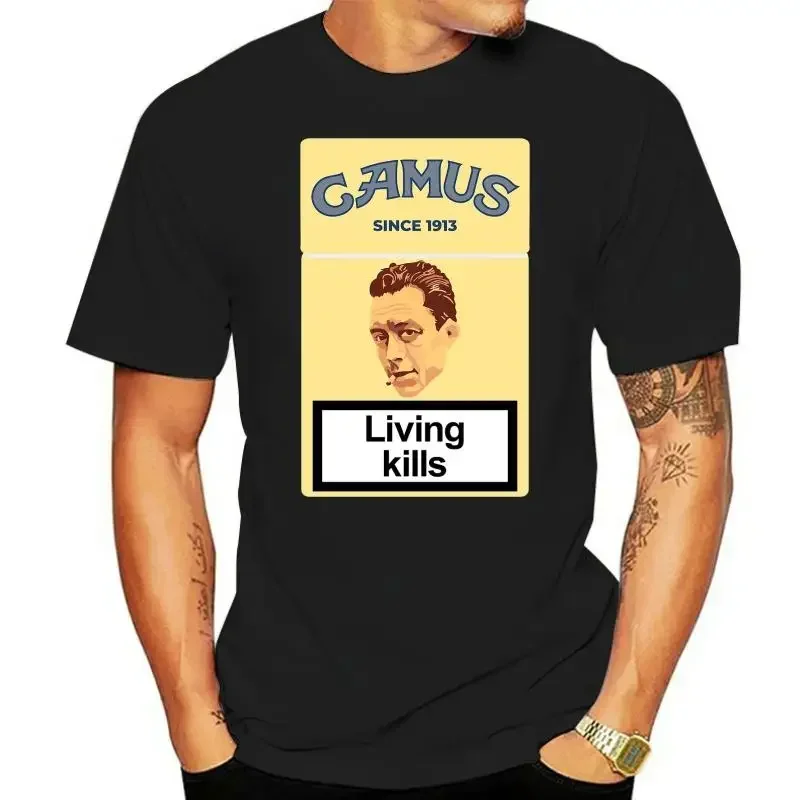 Philosopher Albert Camus Tshirt men Short sleeve women t-shirt Casual tops tee Cotton summer T-Shirts