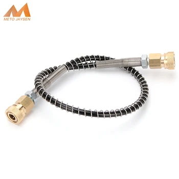 Rosca m10x1 com desconexão rápida 40mpa 400bar 6000psi bomba de ar pneumática 50cm de comprimento recarga de ar mangueira de nylon de alta pressão