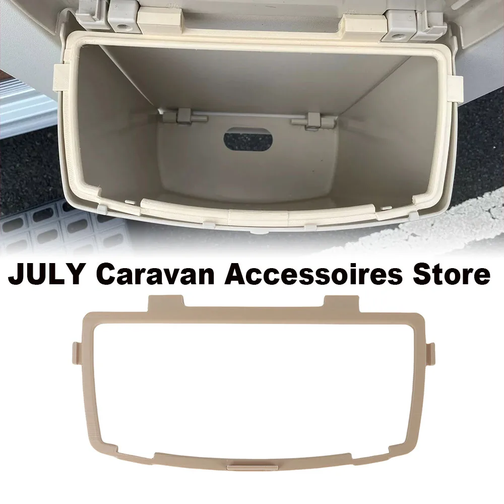 

1pc RV Door Bin D-Ring LMC Durable PVC Trash Can Accessory For Hartal RVs & Motorhomes Space-Saving Beige Dark Gray Accessories