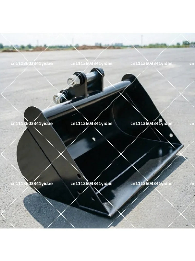 Excavator Bucket, Multi-Purpose Scraping Cleaning & Slope Leveling Flat Bucket for Mini Excavator
