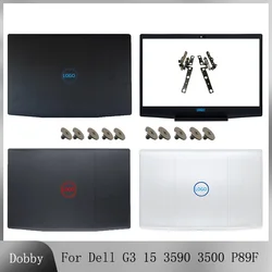 Coque pour ordinateur portable DELL Gaming G3, 15, 3590, 3500, P89F, charnières de lunette avant, couvercle arrière, écran LCD, bleu, rouge, blanc, vis du couvercle supérieur, nouveau