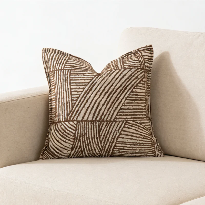 

Современный отель, домашний диван, серая декоративная наволочка, бежевый горошек, тяжелый чехол для подушки 45x45 см, 1 шт. в упаковке