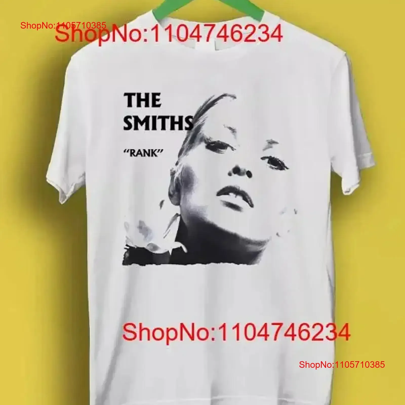 The Smiths Rank Punk Rock Poster Concert Music T Shirt S 5XL vintage Washed Slightly Versatile homme Casual designer clothes