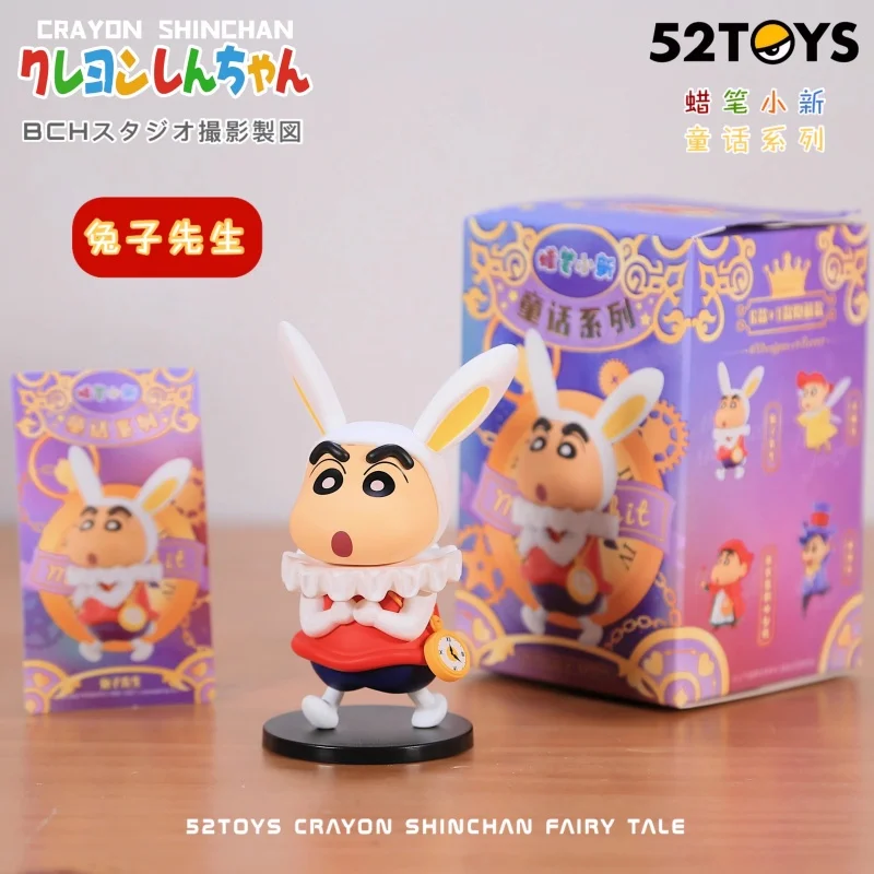 52 игрушки Crayon Shin-chan Fairy Tale Series слепая коробка Crayon Shin-chan слепая коробка игрушечная фигурка аниме милая кукла подарок на день рождения игрушки
