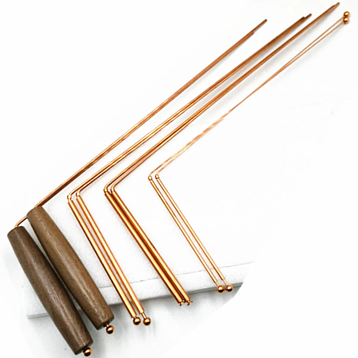 Brass Dowsing Rods - 2Pcs Divining Rods with Bag - Witching Sticks, Spirit Rods - Detect Gold, Water, Yes No Questions, Spirits,