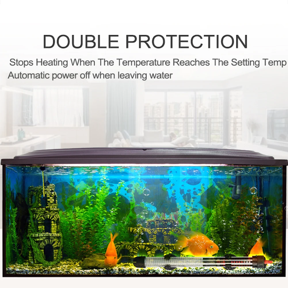 

Temp-Adjusted Fish Tank Heating Rod Heavy Duty Automatic Thermostat Heating Rod Fish Tank Supplies For Aquarium Aquarium Heater