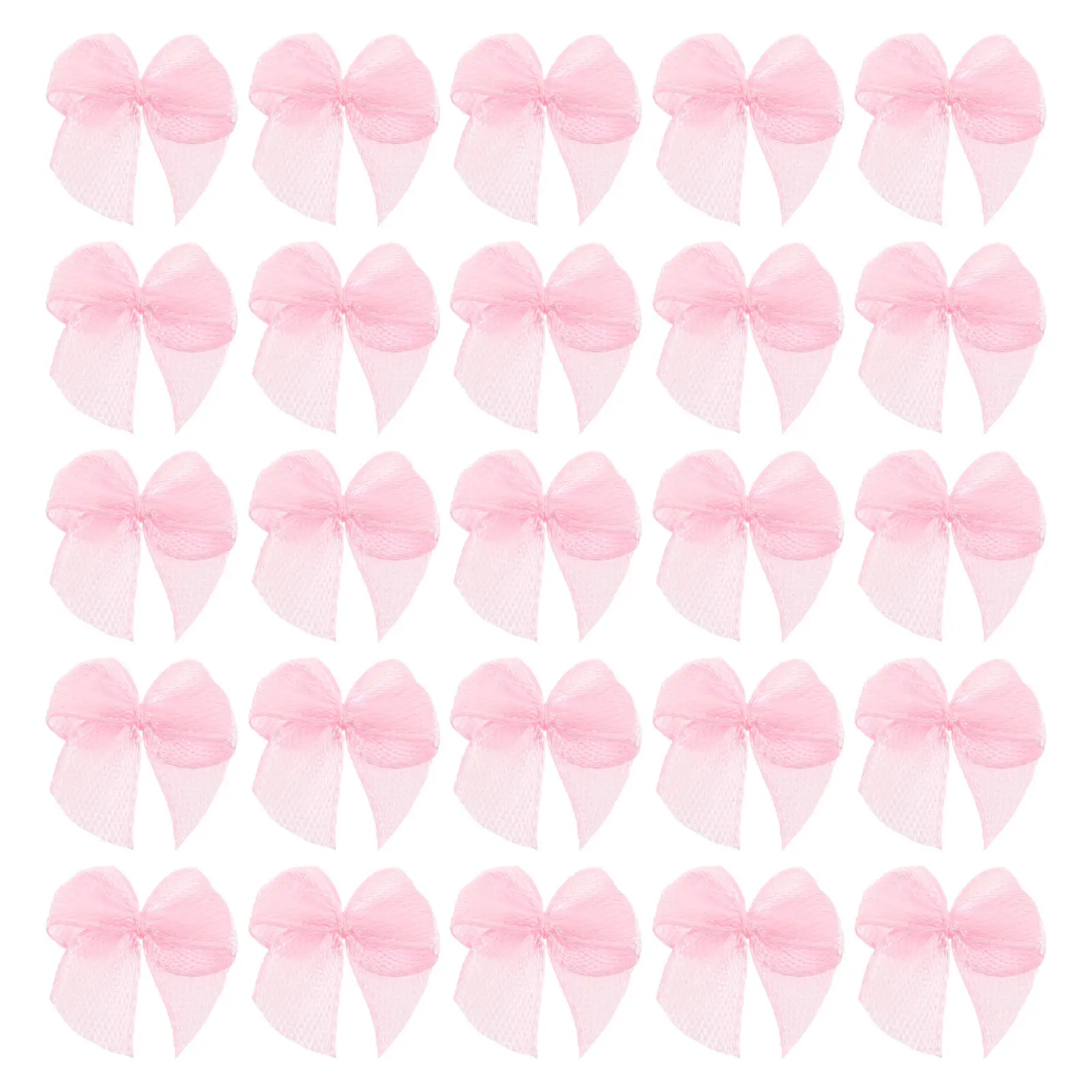

200Pcs Pink Mini Ribbon Bows 0.8inch Premade Polyester Hair Bows for Girls Baby Toddler Hair Accessories Cute DIY Craft Bowknots