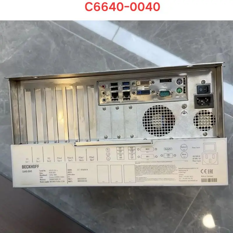 

Second hand Beckhoff C6640-0040 controller PLC module