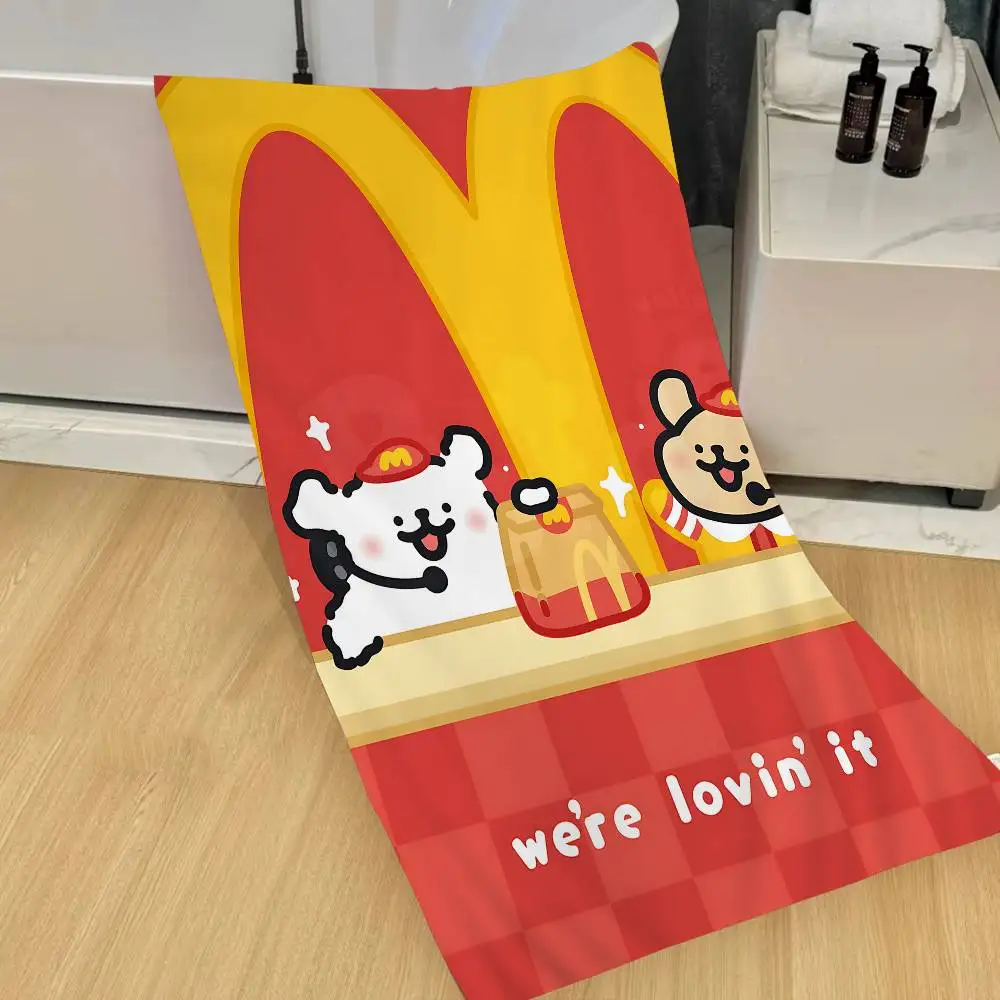 Cartoon Cute Maltese Dog Big Microfiber Beach Towels Quick Dry Towel Sand Beach Towels Pool Towel for Travel Swim Pool Yoga