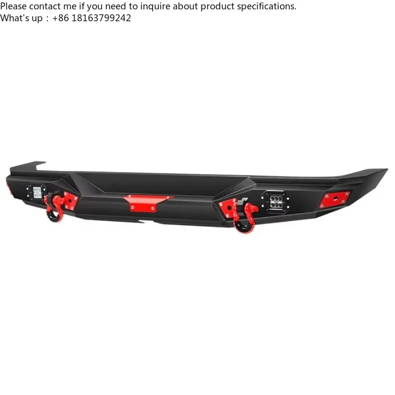 

New TELLIKA Offroad 4x4 Auto Accessories Steel Black Rear Bumper Winch Plate D-Ring Trailer for 2018-Later JL for