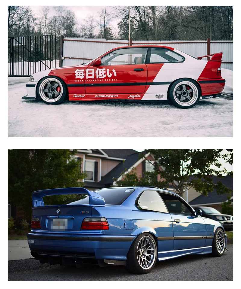 Für BMW 3er M3 E36 GT GTR Heckspoiler Flügel Kofferraum Drift Body Kit 1990–2000 – Detail 10