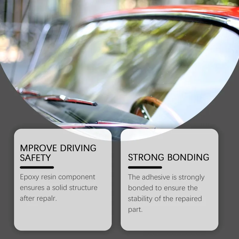 طقم إصلاح الزجاج الأمامي للخدوش والشقوق ورقائق إصلاح الزجاج أدوات تثبيت نوافذ السيارة الصديقة للبيئة