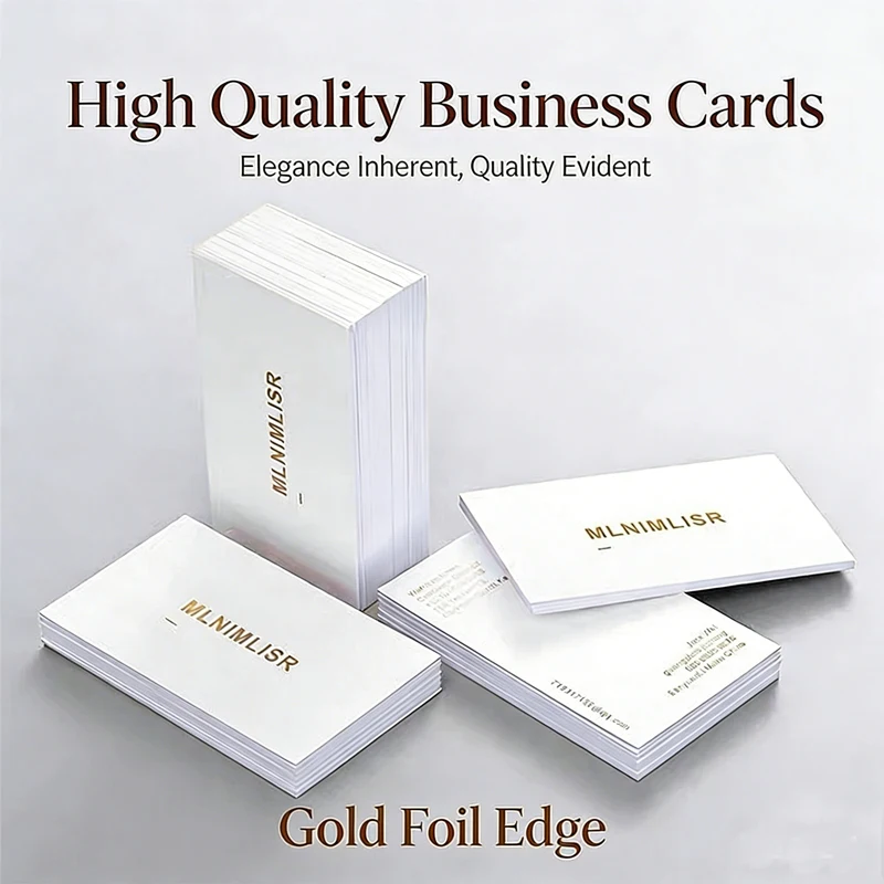 

Customized black card, cotton paper, gold foil, high-end business card production, embossed business card