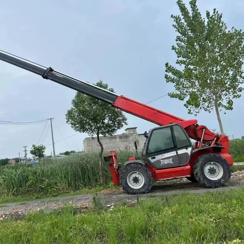 Customized Transporting Diesel Telehandler Pallet Lift With 4WD Off-Road Solid Tires Single Stage Mast 3m Fork Height Lower