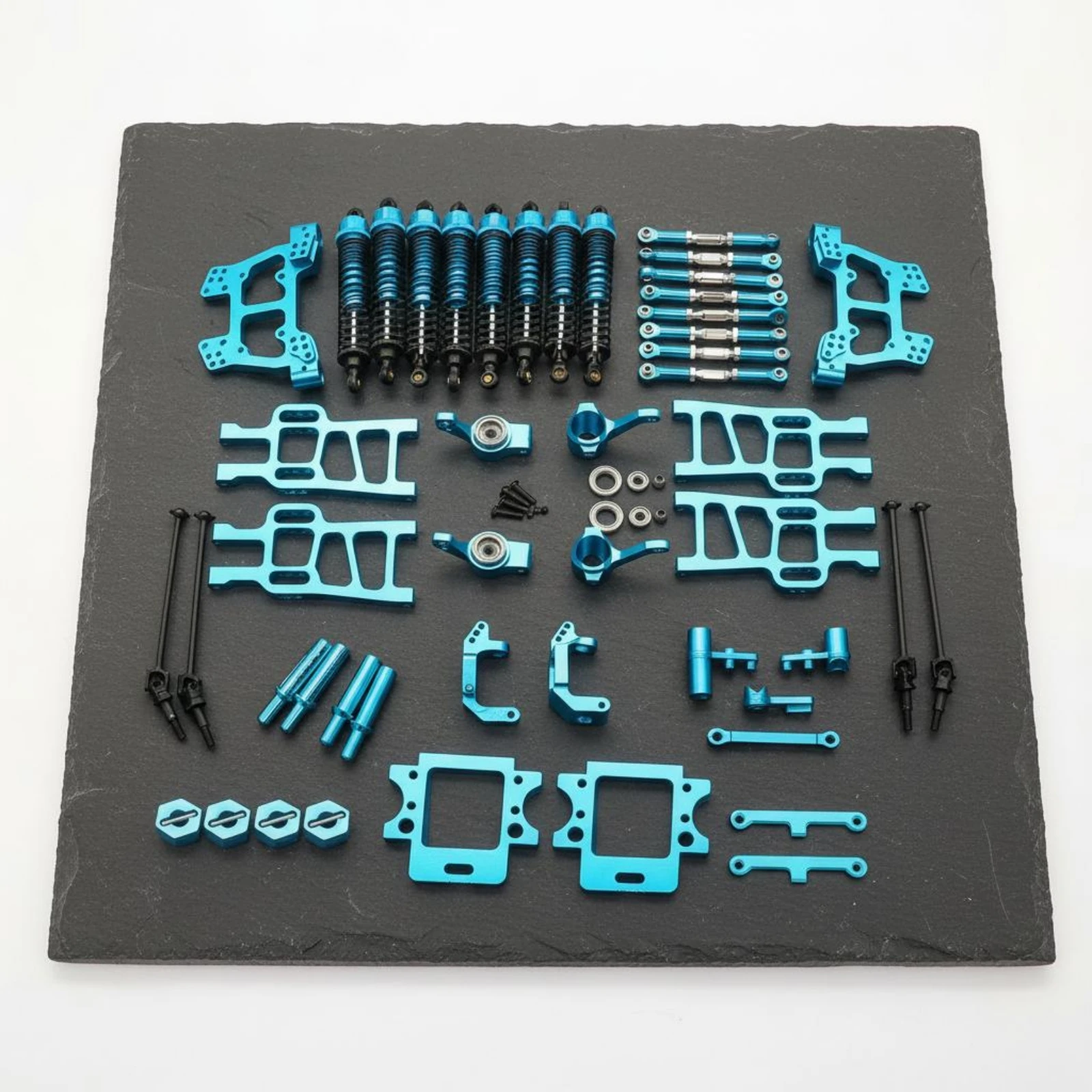 RC Monster Truck Upgrade Kit Lightweight Chassis Damping System Hardware Kit Chassis Connection Mount Corrosion Resistant - view 4