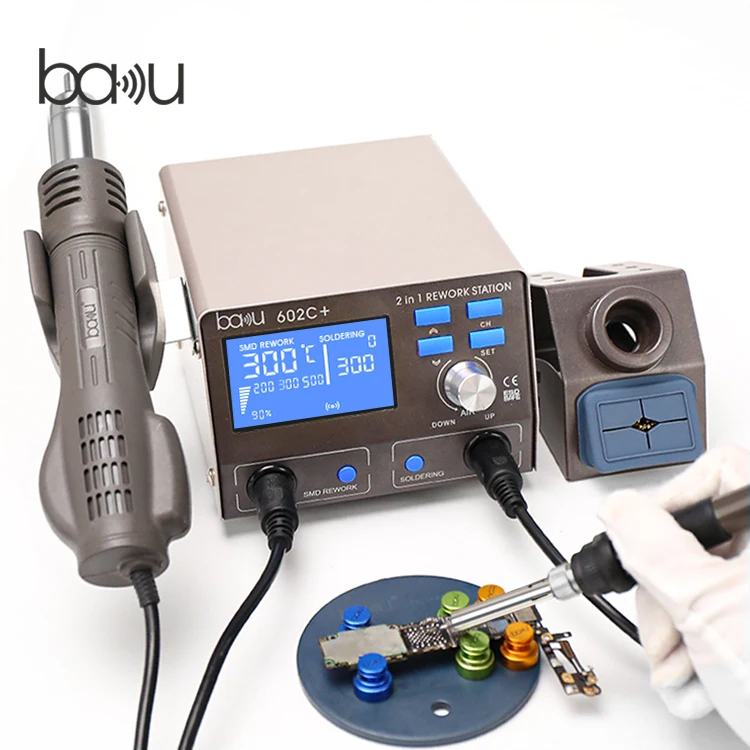 

Latest product BAKU ba-602C+ bga rework station high quality welding equipment soldering stations