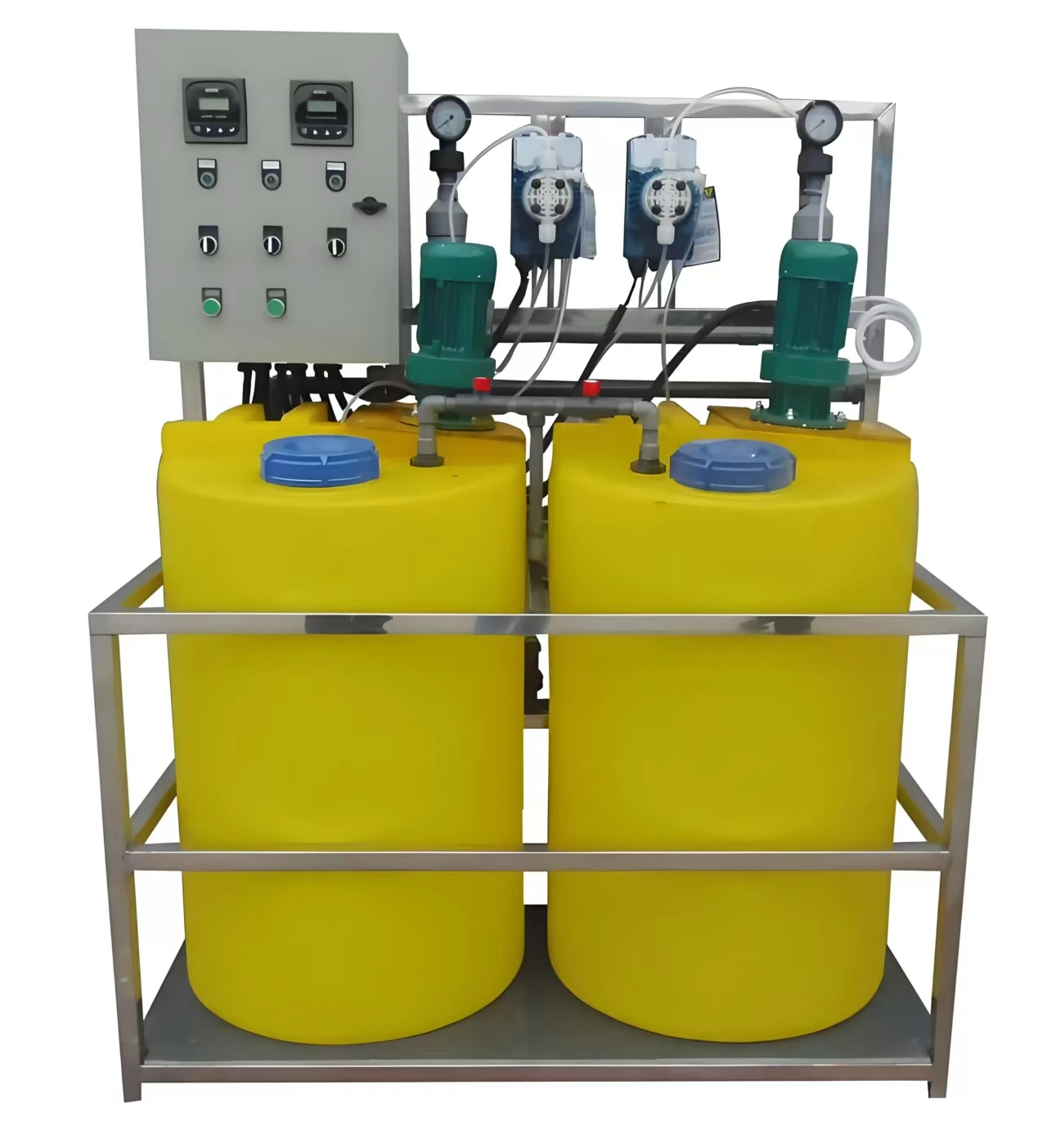 مرشح لمعالجة التنقية آلات معالجة المياه JY500 ذكي PLC للاستخدام المنزلي نظام جرعات المياه FRP البلاستيك