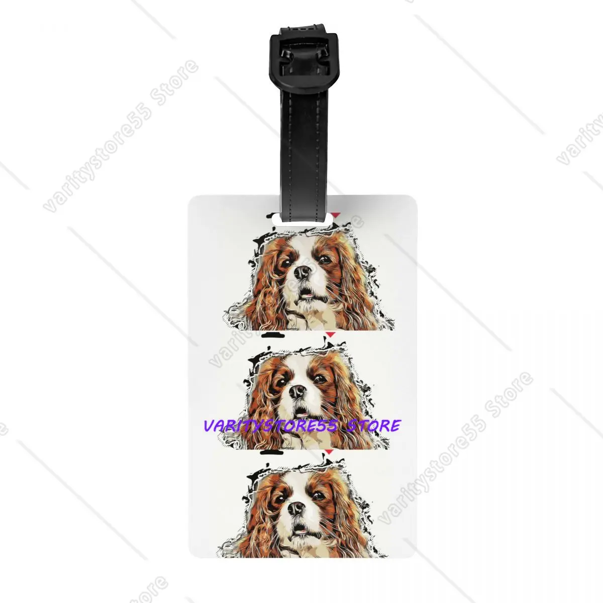 

I Love Cavalier King Charles Luggage Tag Custom English Springer Spaniel Dog Baggage Tags Privacy Cover ID Label