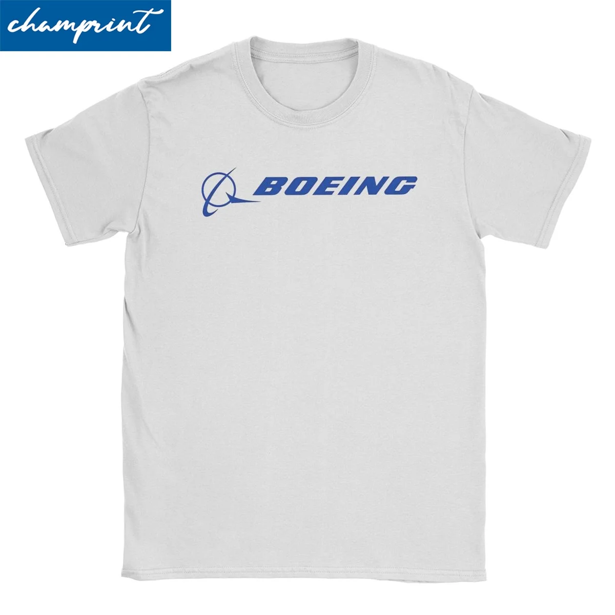 Men Women T-Shirts Boeing Logo Vintage Pure Cotton Tee Shirt Short Sleeve Boeing T Shirt Crew Neck Tops Party