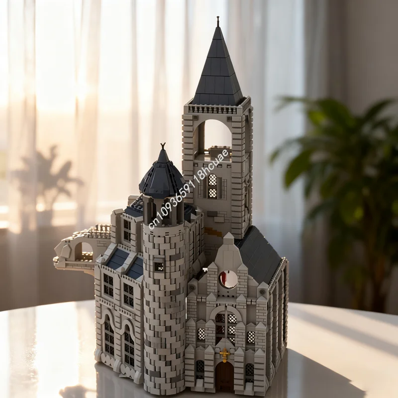 

2757 шт. MOC Moonlight Castle Castle, модель строительных блоков, строительные блоки, сборка, образовательные игрушки, детский рождественский подарок на день рождения