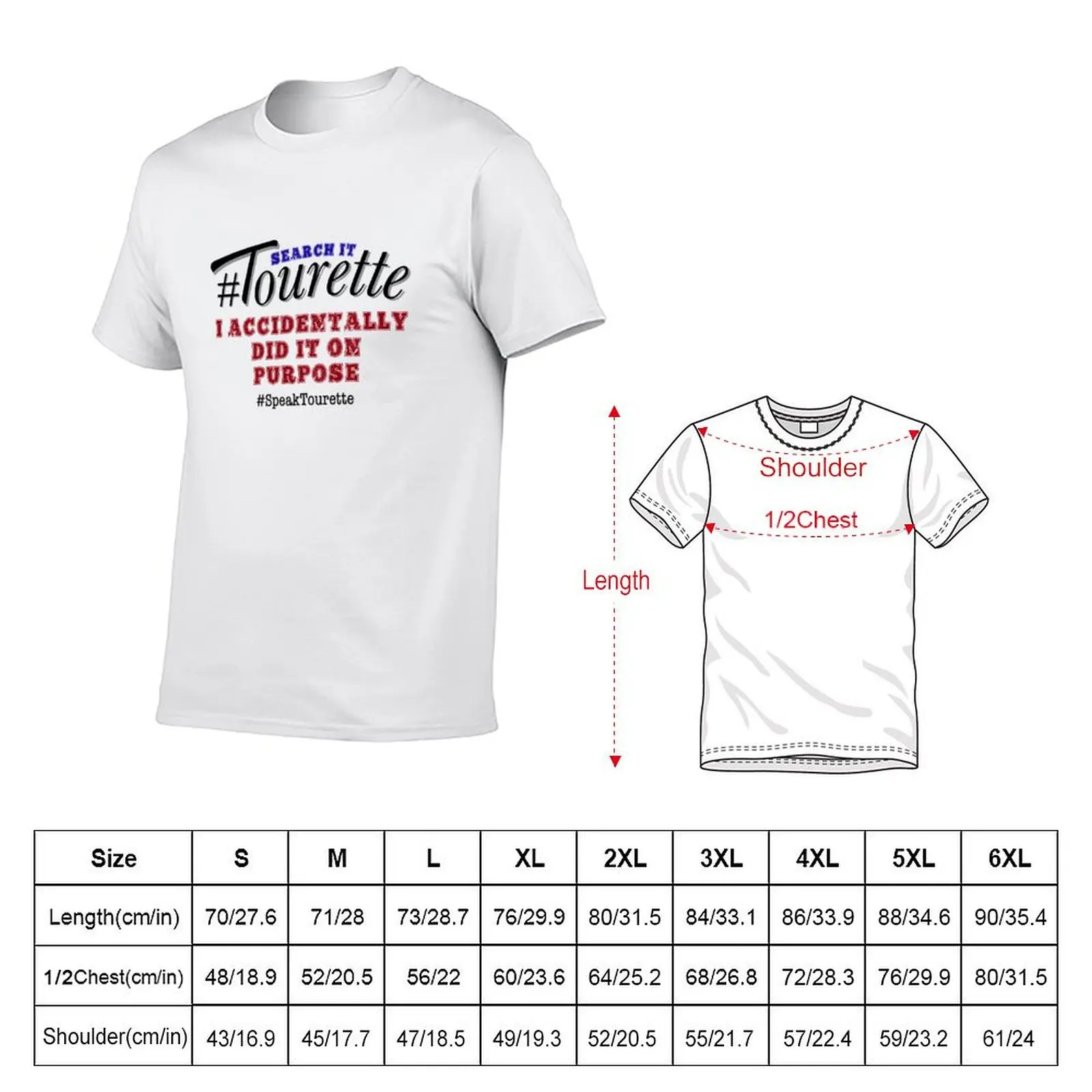 #Tourettes - I Accidentally Did It On Purpose [The Irony of Tics], Tourette Syndrome Awareness T-Shirt
