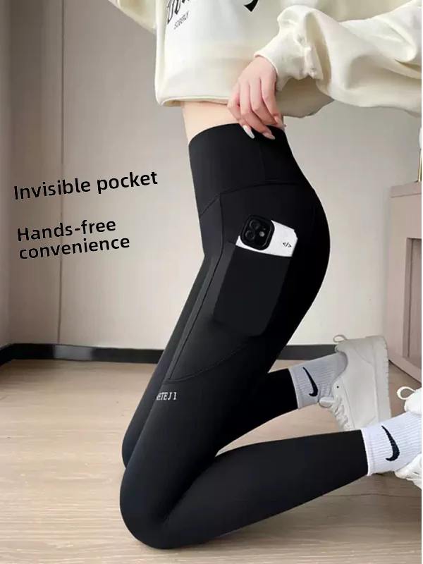 

Брюки для йоги с высокой талией, женские осенне-зимние новые обтягивающие спортивные штаны с подтяжкой ягодиц, брюки для тренировок