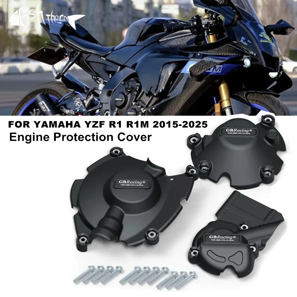 

For Yamaha YZF R1 R1M 2015 2016 2017 2018 2019 2020 2021 2022 2023 2024 2025 Motorcycle Engine Cover Fall Protection Cover