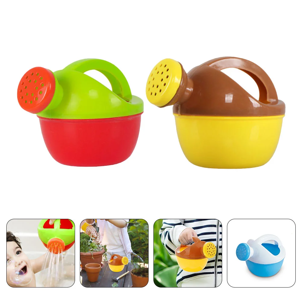 

2 Pcs Kids Toys Kettle Watering Cans for Shower Beach Plastic Bathing Parent-child