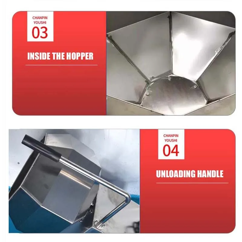Stainless Steel Mixer Food Octagonal Mixina Machine Meat Pickling Machine Shrimp Feed Seasoning Machine
