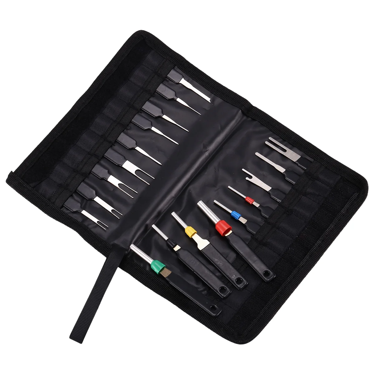 Auto Terminal Removal Tool, Car Electrical Wiring Pin Extractor Connector Puller Kit ,Depinning Tool Set(18Pcs)