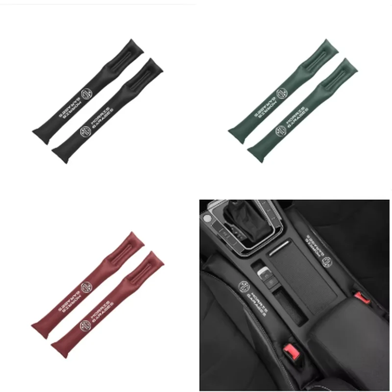 2-Pack Leather Car Seat Side Gap Filler Plugs, compatible with MG ZS EV, HS, EHS, PHEV, MG3, MG4, MG5, MG6, and MG7; easy to ins