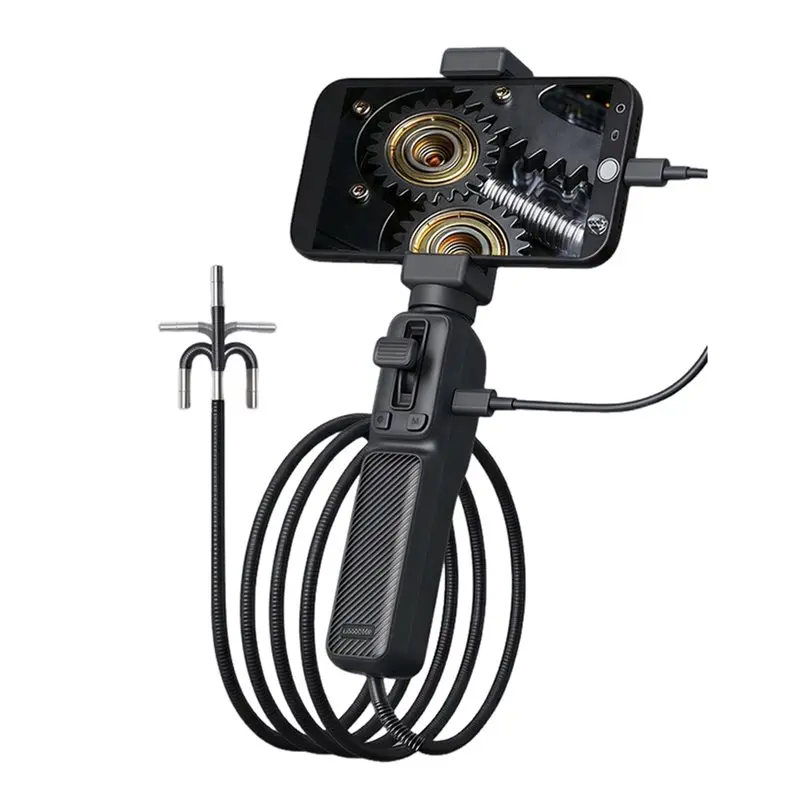 Articulating 360° Endoscope Camera With LED Light For Android IOS Borescope Industrial Applications-Y41A