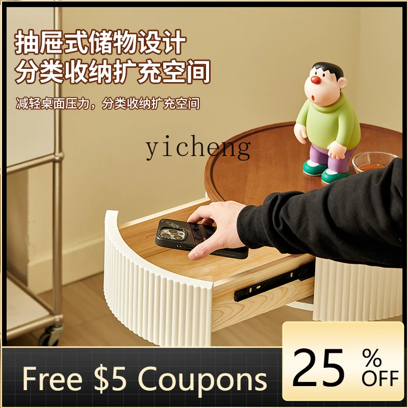 

Z1 Несколько старинных круглых столов из массива дерева рядом с диваном, простые, для дома, для небольшой квартиры.