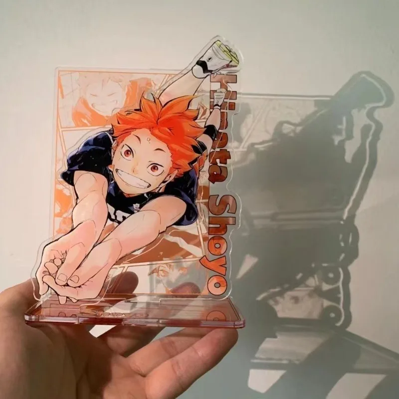 Haikyuu-soporte de figuras acrílicas, placa modelo Oikawa Tooru Shoyo Hinata, decoración de escritorio, decoración de escritorio de pie, regalo para amigos