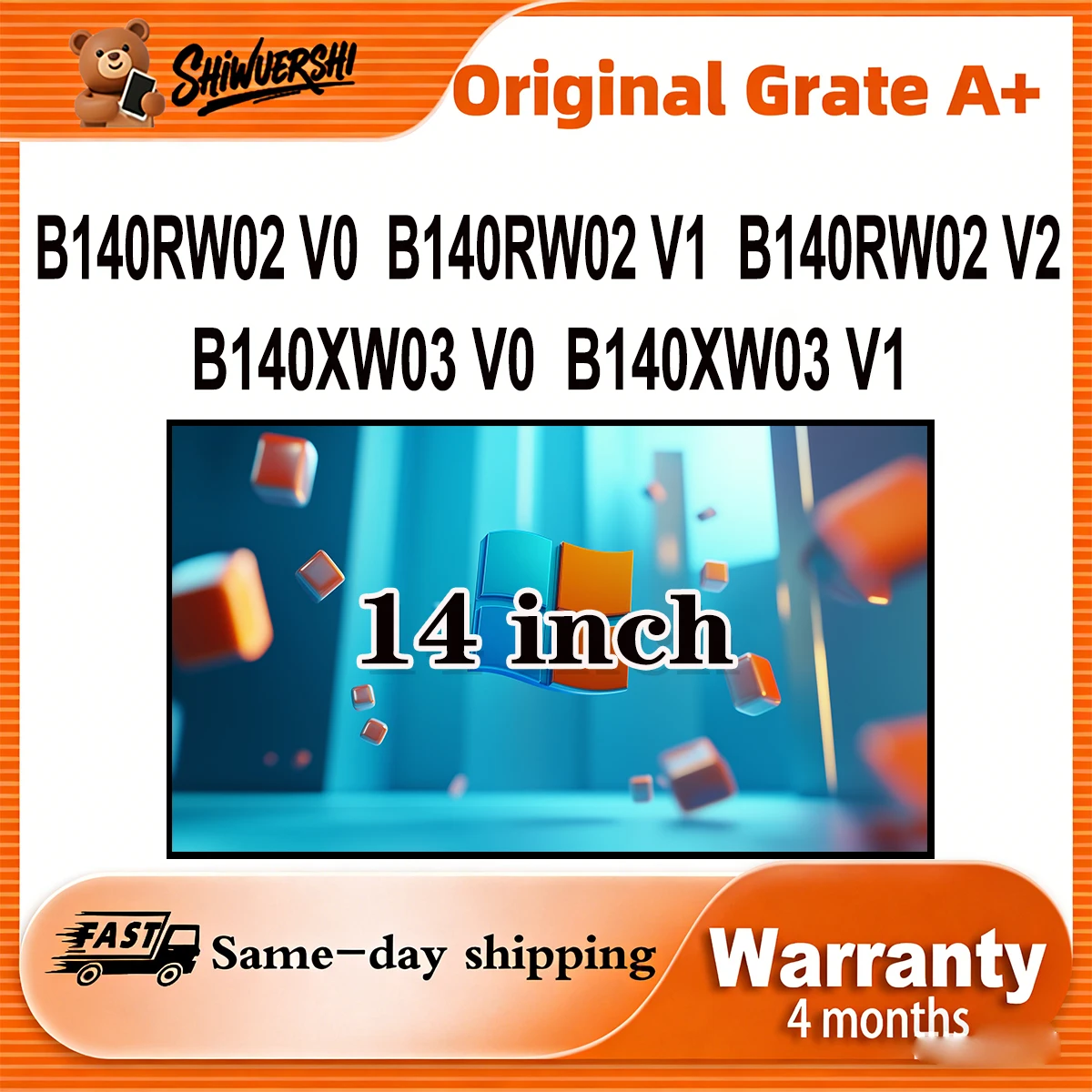 

Новый ЖК-экран для ноутбука A+ 14 дюймов, толстый, модели B140RW02 V0, B140RW02 V1, B140RW02 V2, B140XW03 V0, B140XW03 V1