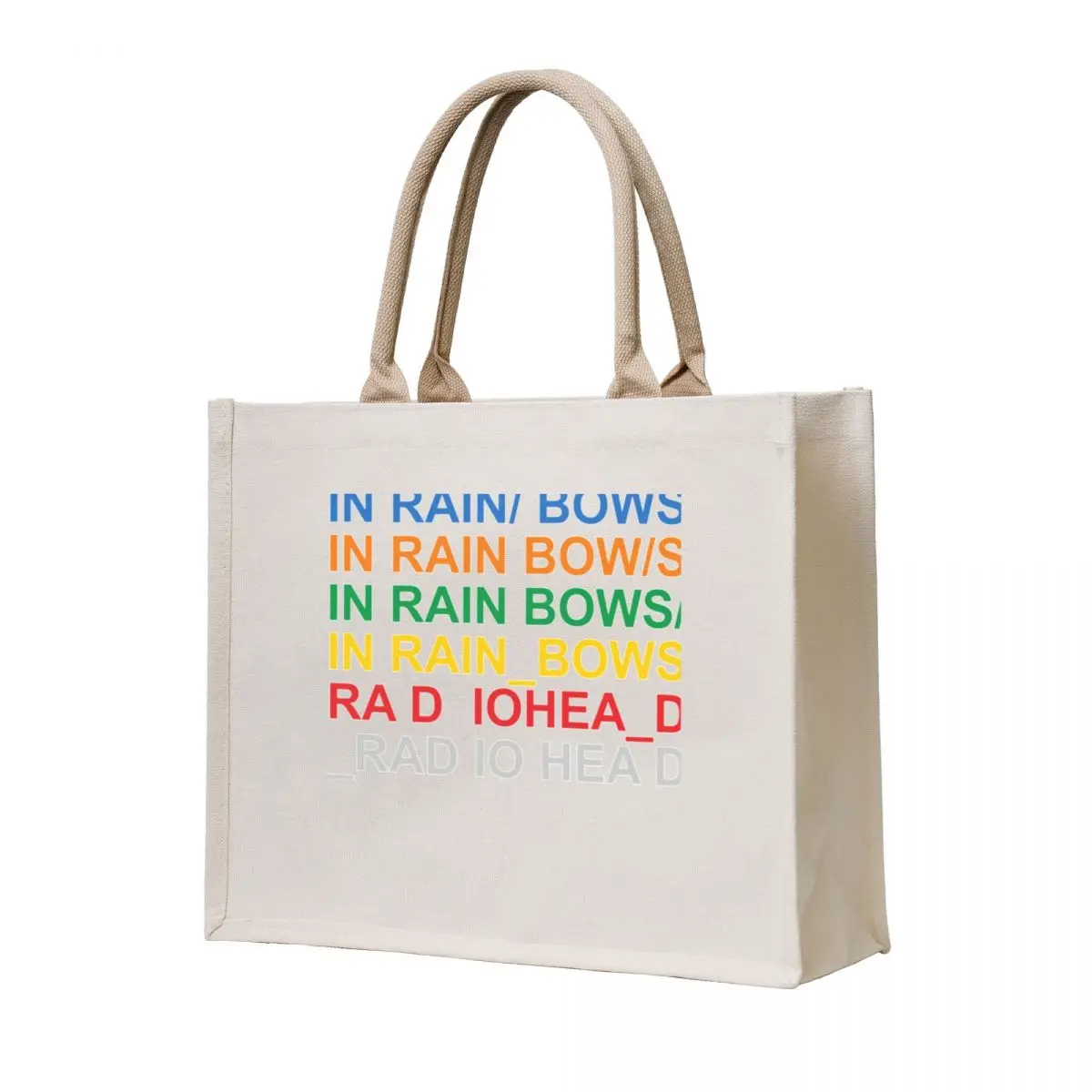 

In Rainbows - RADIOHEADs lyrics Essential T-Shirt Tote Bag Large bags for women great bag Shopper handbag