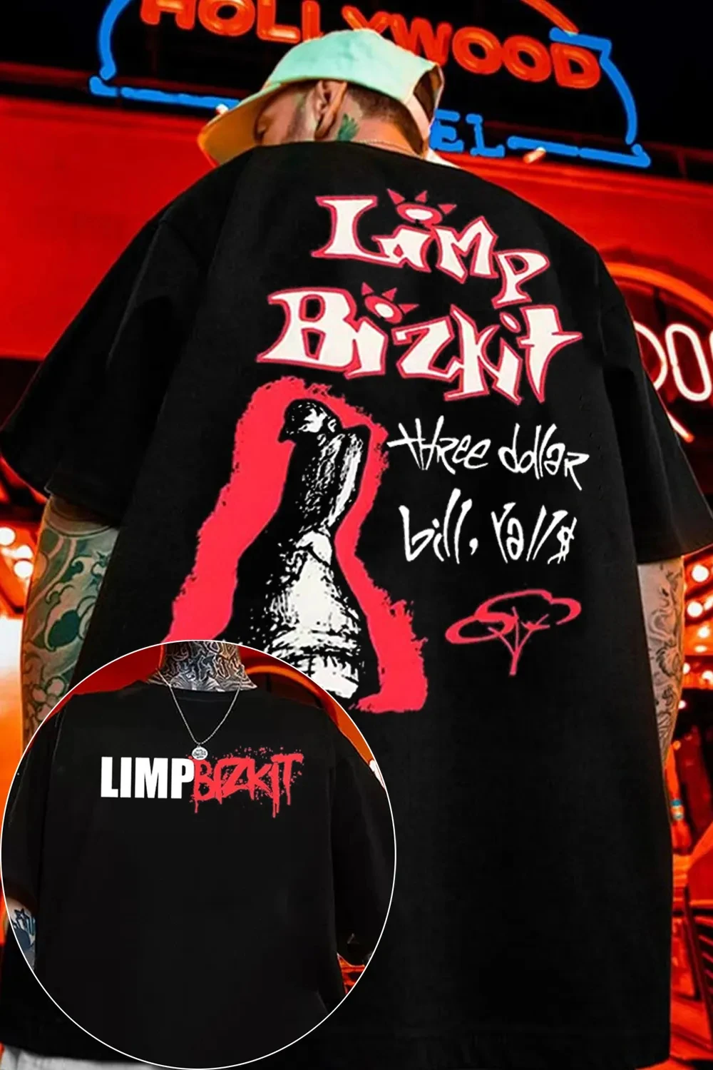 Nueva Camiseta Gráfica de la Banda de Rock Limp Bizkit 2026, Camisetas de Algodón para Hombre y Mujer, Ropa Informal de Verano de Manga Corta y Cuello Redondo, Holgada