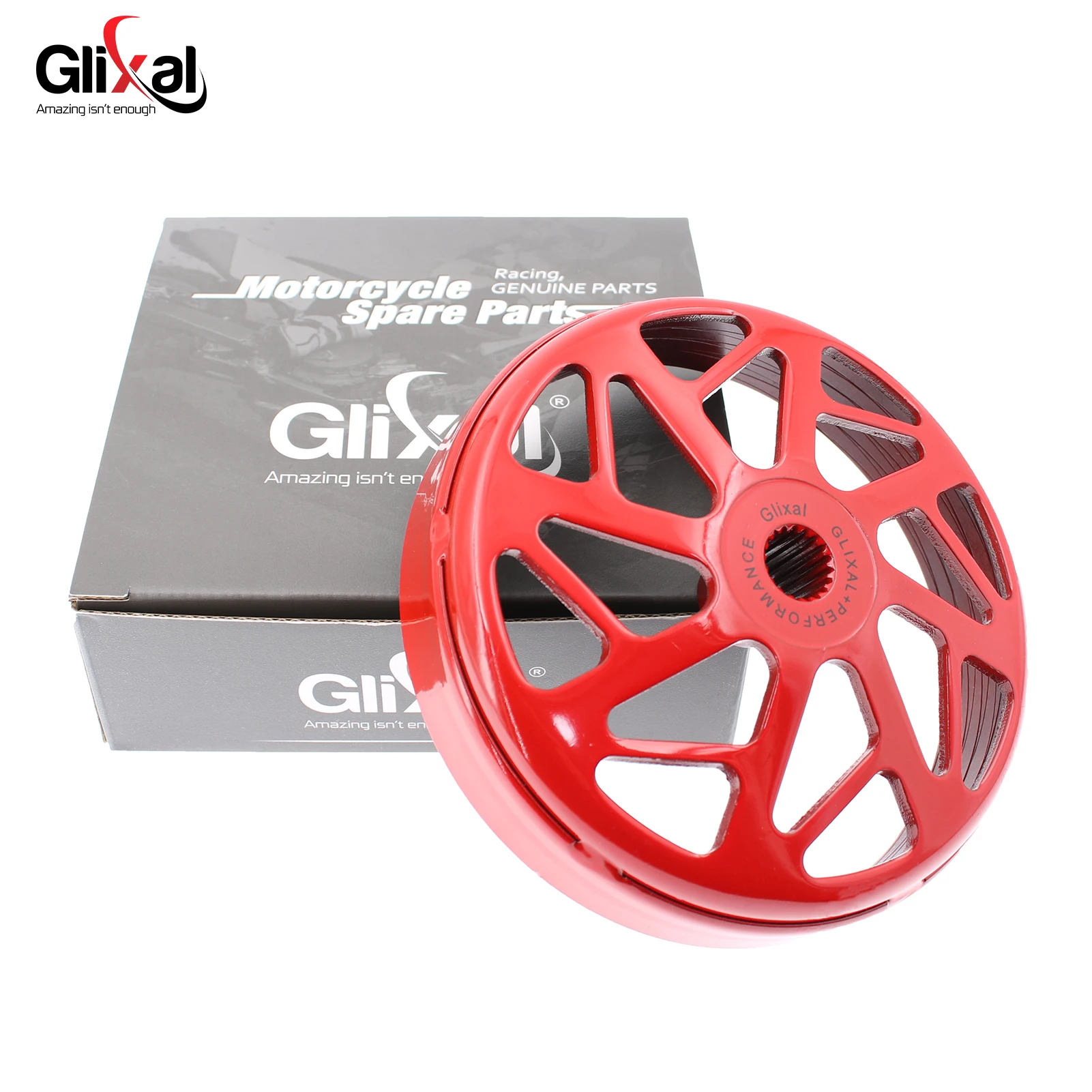 Glixal GY6 125cc 150cc 200cc High Performance Racing Hollow Design Clutch Bell Drum for 152QMI 157QMJ Engine Scooter Moped ATV