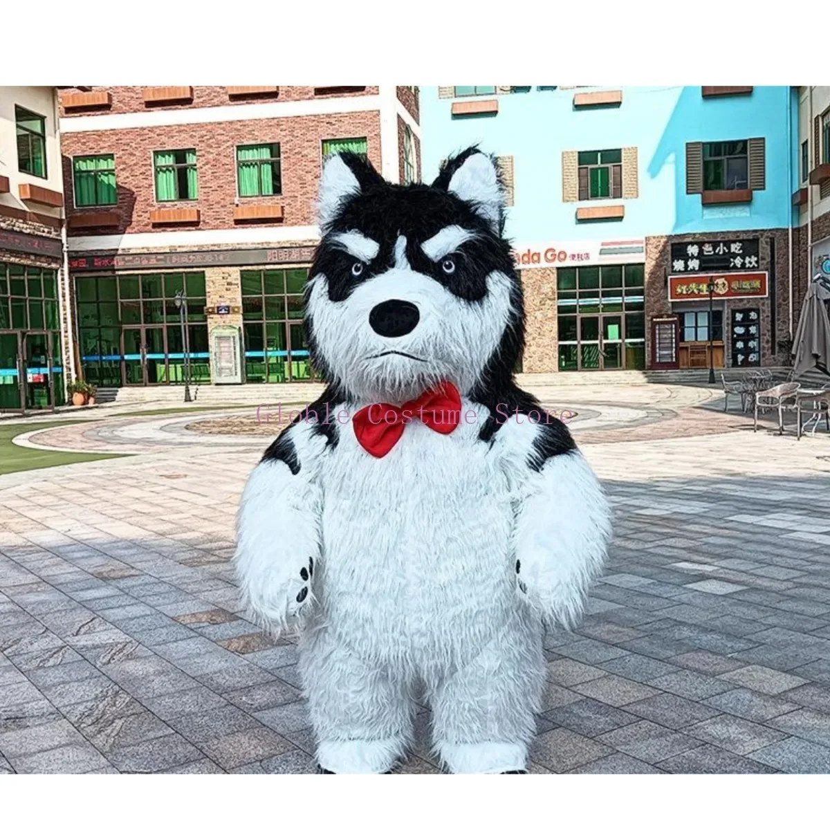 Inflatable Dog Mascot Costume Cosplay Costume Halloween Blow Up Fursuit Dog Maccot Suit Purim Disfraz Adult Cosplay Party Props