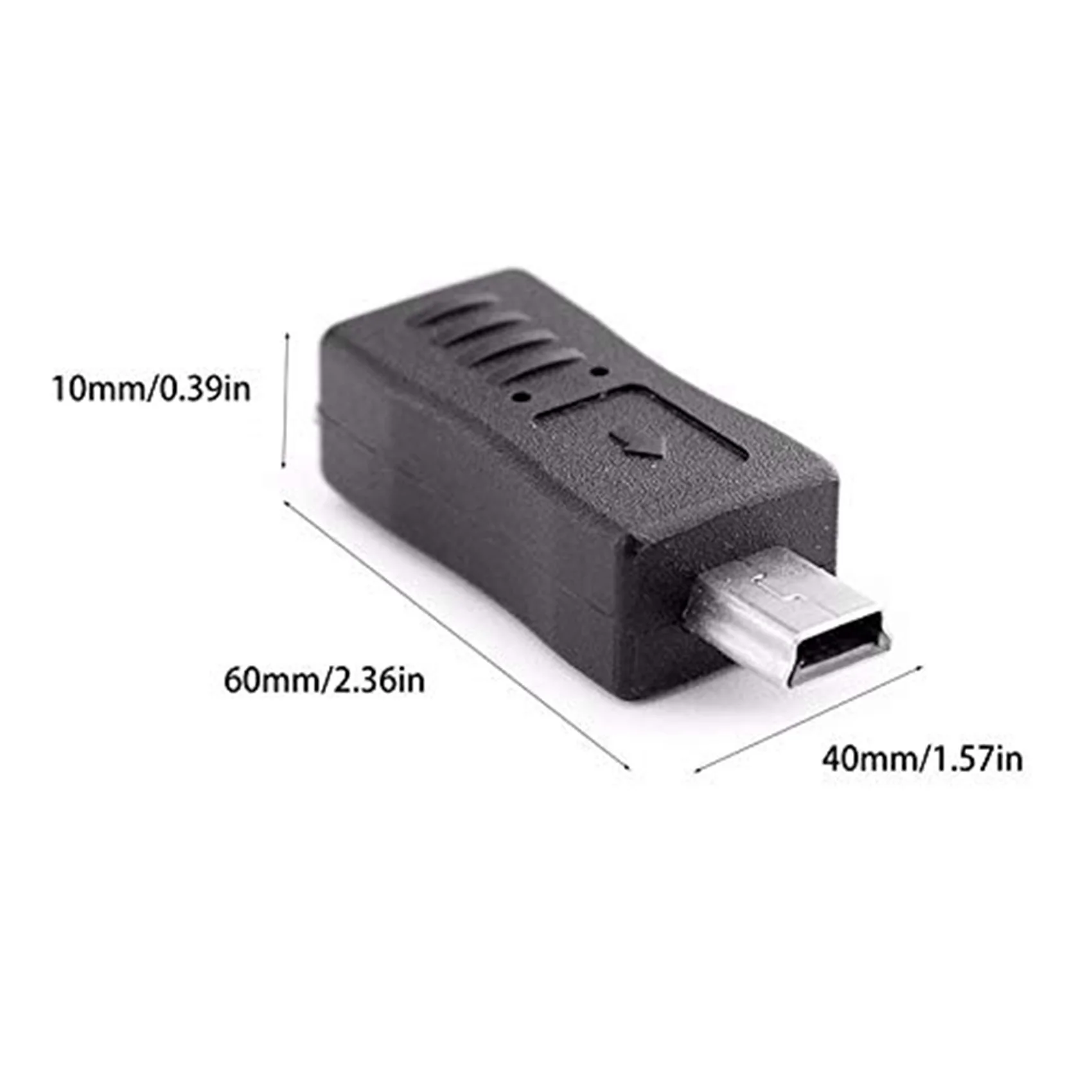 Micro-Usb Mannelijk Naar Mini Usb Vrouwelijke Adapter T-Poort Adapter Plug Connector Adapter
