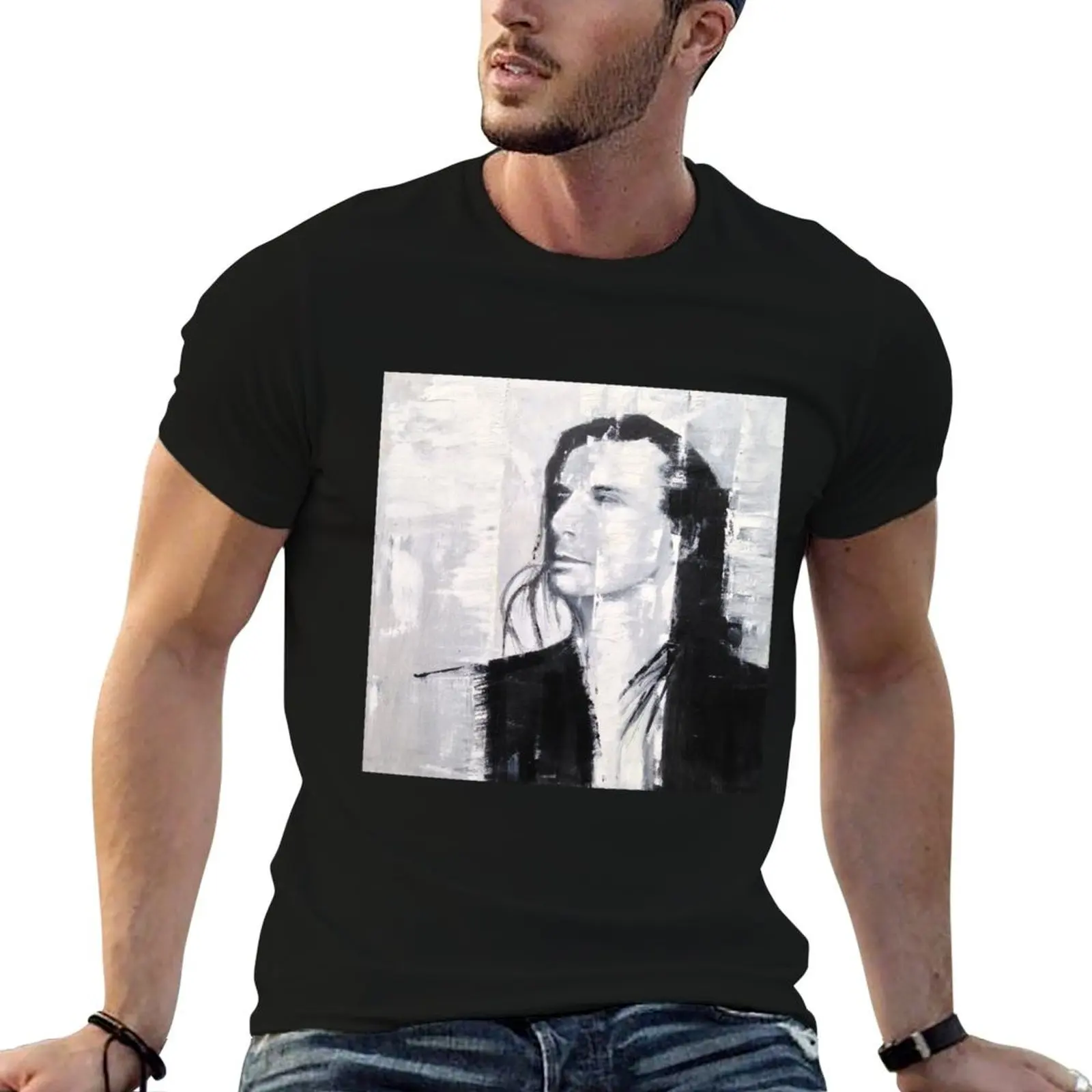 

Steve Perry, Journey painting by William Wright T-Shirt man t shirt designer mens graphic t shirts T-Shirt