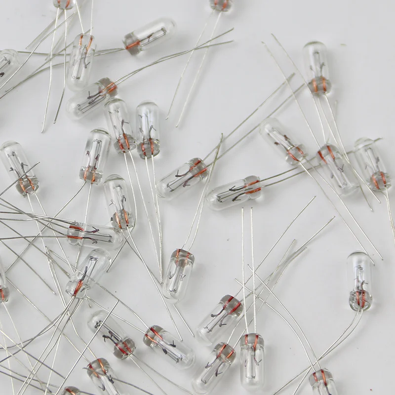 10Pcs Mini 3MM 4MM 5MM Voltage 3V 6V 9V 12V 24V Lamp Light Bulb Edison Incandescent Filament Rice High Quality