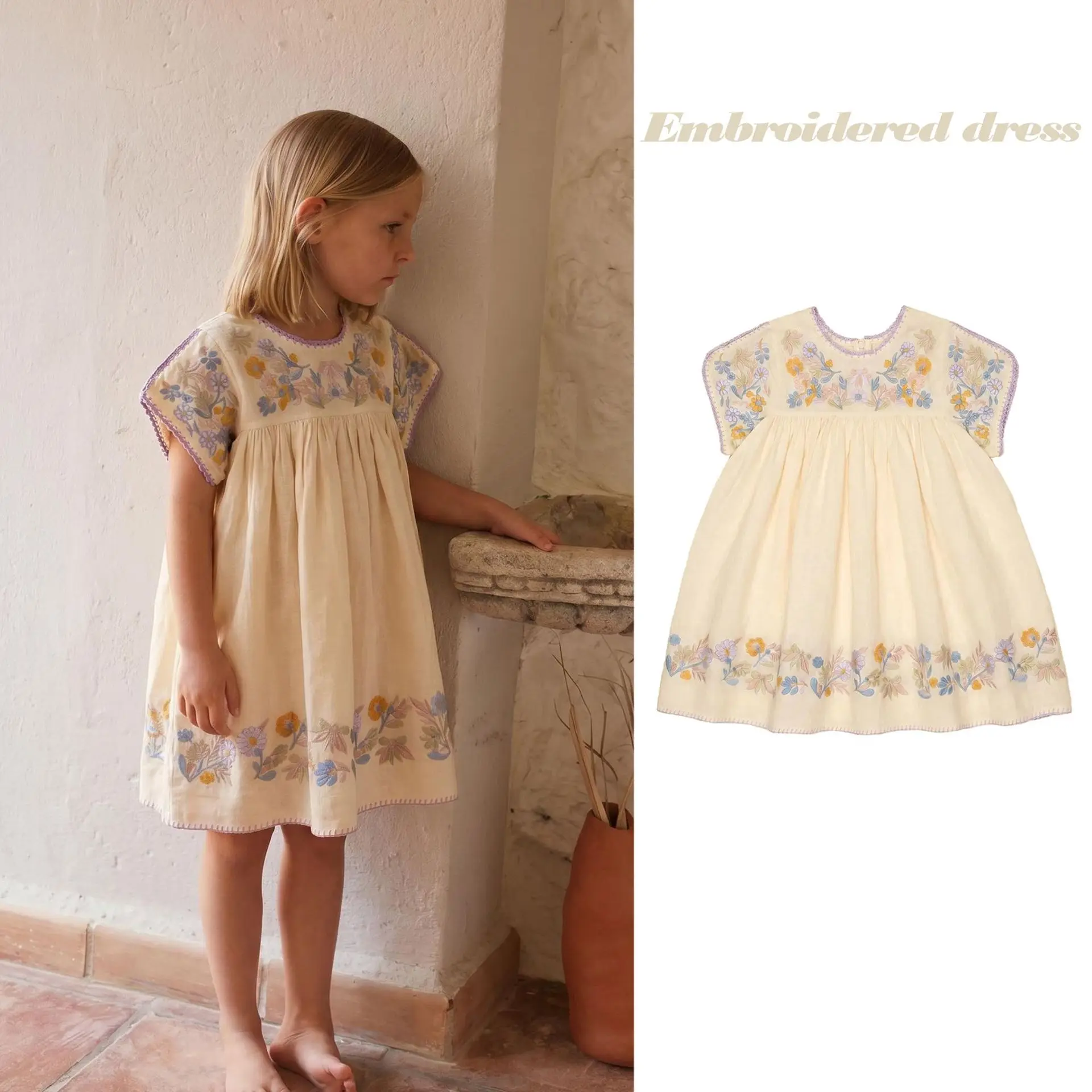robe-pour-filles-2026-nouvelle-collection-ete-imprime-tendance-version-coreenne-elegante-robe-pour-enfants-en-coton-brode-robe-de-princesse-mignonne-et-douce